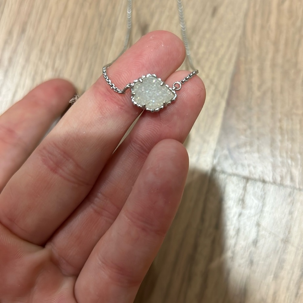 Kendra Scott silver stone necklace